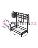 Двуетажен кухненски органайзер за кухня подправки и аксесоари